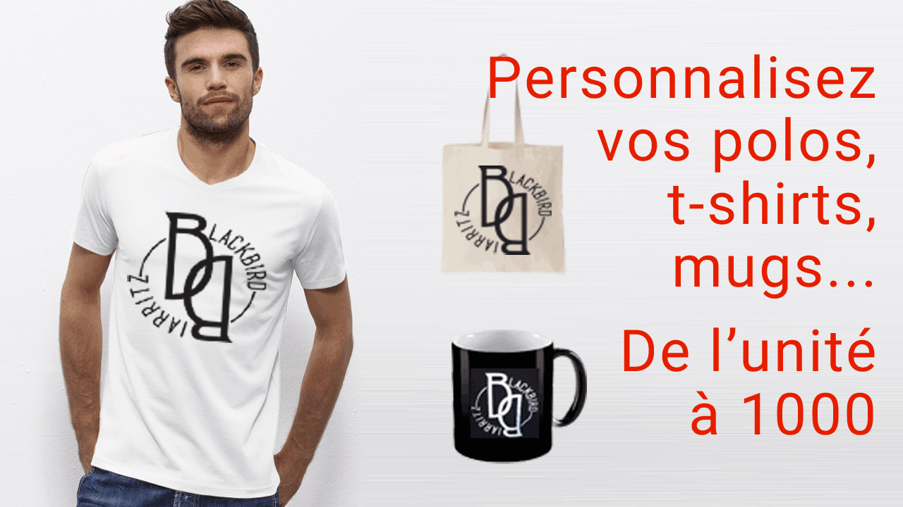 Pesonnalisation des t-shirts à l'unité